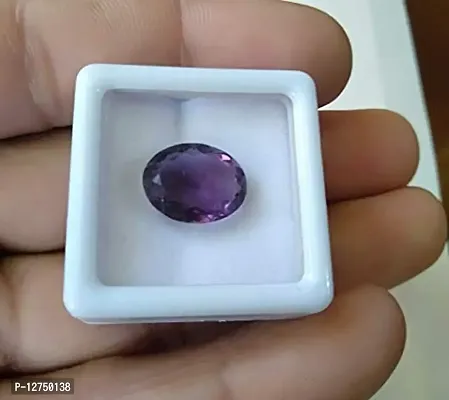 Aanya Gems Amethyst 8.25 Ratti 7.51 Carat Certified Natural Rashi Ratna Precious Loose Gemstone in Excellent Shape-thumb3