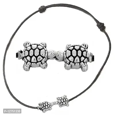 Aanya Gems Fashions Nazar battu Black Thread Adjustable Payal tortoise turtle Anklet for Women  Girls