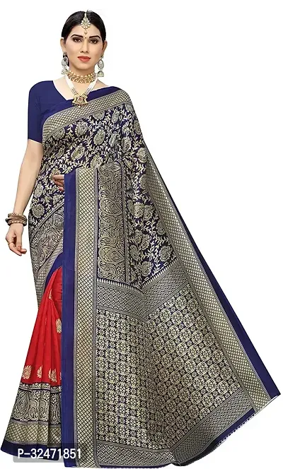 Beautiful Multicoloured Georgette Printed Saree With Blouse Piece For Women-thumb0