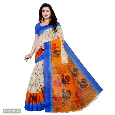 Fancy Art Silk Saree With Blouse Piece For Women-thumb0