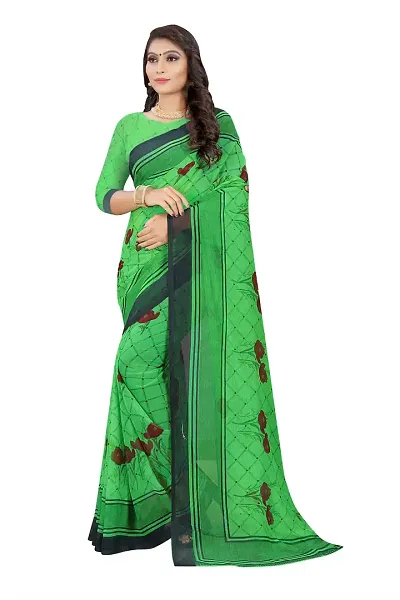 Elegant Georgette Saree with Blouse piece 