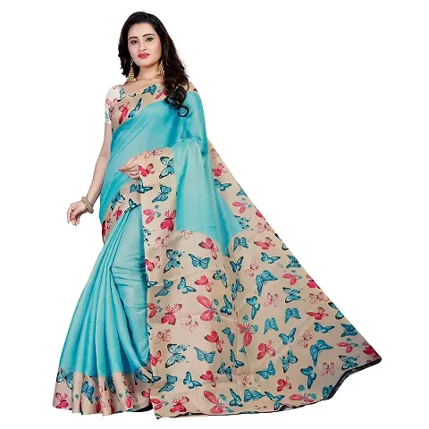 New Launched Art Silk Saree with Blouse piece For Women