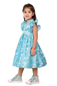 ARM Creation Girls Cotton Toddler Belted Dress | Multicolor | ARM-1070-thumb2