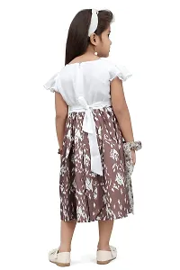 ARM Creation Toddler Girls Floral Print Ruffle Trim Belted Dress | Multicolor | ARM-1081-thumb4