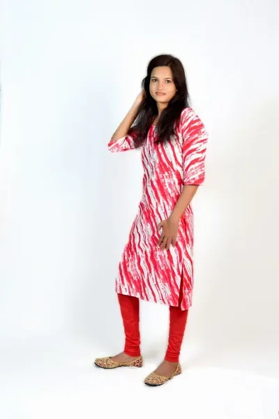 Classic Crepe A-Line Printed Kurta