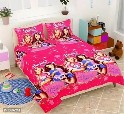 Printed Double Bedsheet with 2 Pillow Covers-thumb0