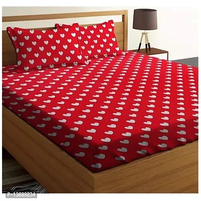 Printed Double Bedsheet with 2 Pillow Covers-thumb0