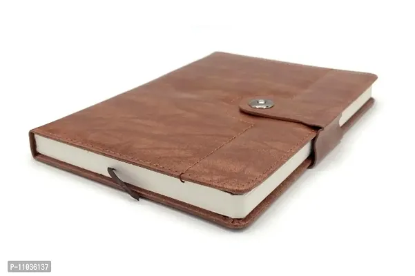 Leather Diary with Magnetic Lock and Pen, 150 Pages without Date, Diary for office, gift,men,girl,corporate gifts,-thumb3
