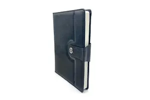 Leather Diary with Magnetic Lock and Pen, 150 Pages without Date, Diary for office, gift,men,girl,corporate gifts( Black )-thumb1
