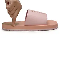 Stylish Polymers Blend Pink Solid Sliders Flip Flops For Women-thumb2