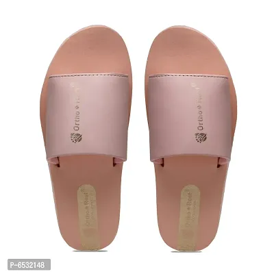 Stylish Polymers Blend Pink Solid Sliders Flip Flops For Women-thumb5