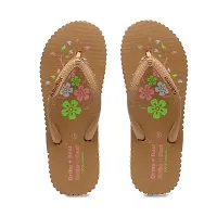 Ortho + Rest Women's Hawai Ortho Slippers | Orthopedic Footwear | Doctor Chappal | Comfortable Flip Flops for Home Daily Use (Tan, numeric_9)-thumb1
