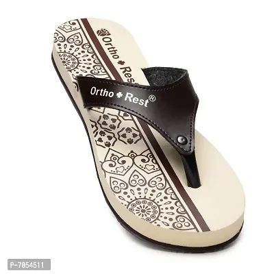 Ortho + Rest Women's Extra Soft Doctor Slippers | Ortho Slippers for Women Home Daily Use | Orthopedic Chappal for Women | Ladies Flip flops for Women | MCR Footwear