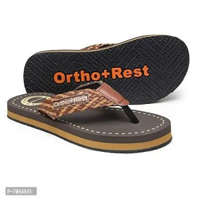 Ortho + Rest 100% Comfort Extra Soft Casual Ortho Flip-Flops for Men | Doctor Orthopedic Footwear | Ortho Slippers for Men | Stylish Men Slippers For Daily Use-thumb3