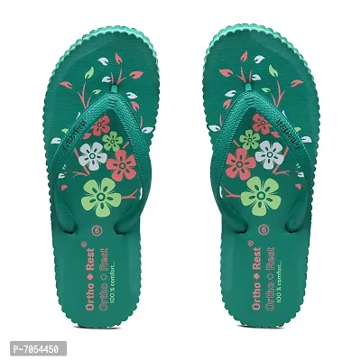 Ortho + Rest Women's Hawai Ortho Slippers | Orthopedic Footwear | Doctor Chappal | Comfortable Flip Flops for Home Daily Use-thumb2