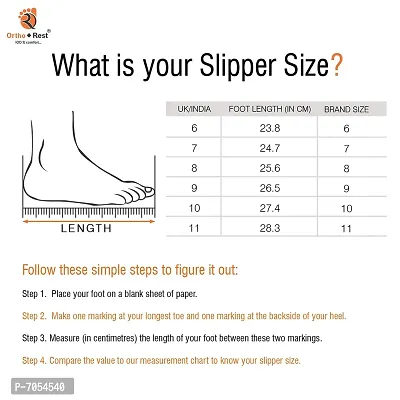 Ortho + Rest Men's 100% Comfort Extra Soft Casual Ortho Flip-Flops for Men | MCR Orthopedic Footwear | Ortho Doctor Slippers for Men | Stylish Men Slippers For Daily Use-thumb5