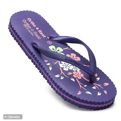 Ortho + Rest Women's Hawai Ortho Slippers | Orthopedic Footwear | Doctor Chappal | Comfortable Flip Flops for Home Daily Use