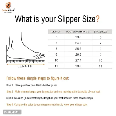 Ortho + Rest 100% Comfort Extra Soft Casual Ortho Flip-Flops for Men | Doctor Orthopedic Footwear | Ortho Slippers for Men | Stylish Men Slippers For Daily Use-thumb4