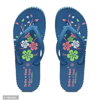 Ortho + Rest Women's Hawai Ortho Slippers | Orthopedic Footwear | Doctor Chappal | Comfortable Flip Flops for Home Daily Use-thumb2