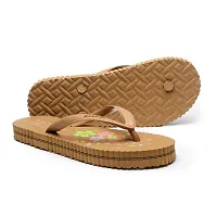 Ortho + Rest Women's Hawai Ortho Slippers | Orthopedic Footwear | Doctor Chappal | Comfortable Flip Flops for Home Daily Use (Tan, numeric_9)-thumb2