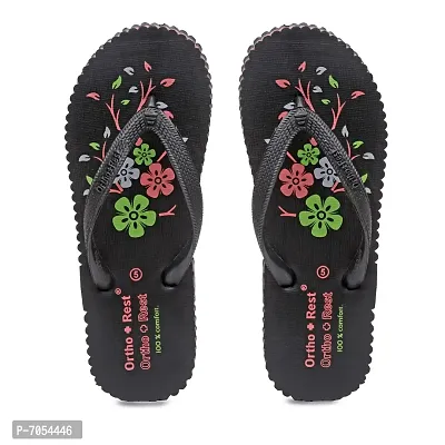 Ortho + Rest Women's Hawai Ortho Slippers | Orthopedic Footwear | Doctor Chappal | Comfortable Flip Flops for Home Daily Use-thumb2
