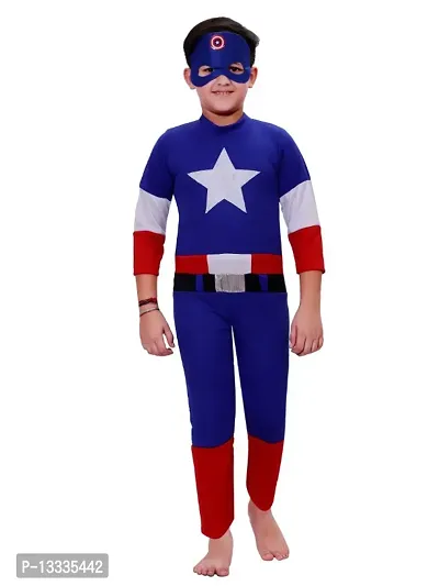 Captain America Dress for kids ( with Mask)-thumb0