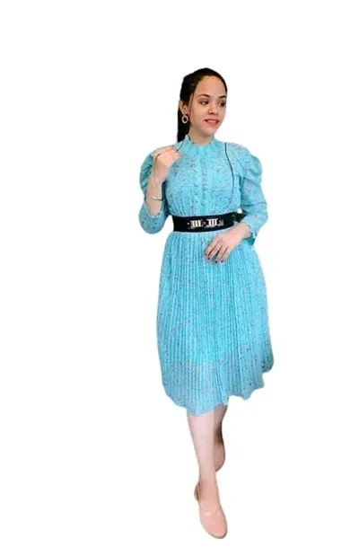 Fancy Georgette Midi Dress for Women