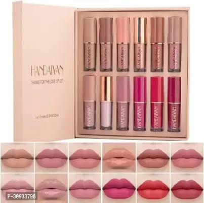 HANDIYAN HANDAIYAN Liquid Matte Lipstick  12 pcs set  Waterproof  Long lasting MULTICOLOUR 30 ml-thumb0