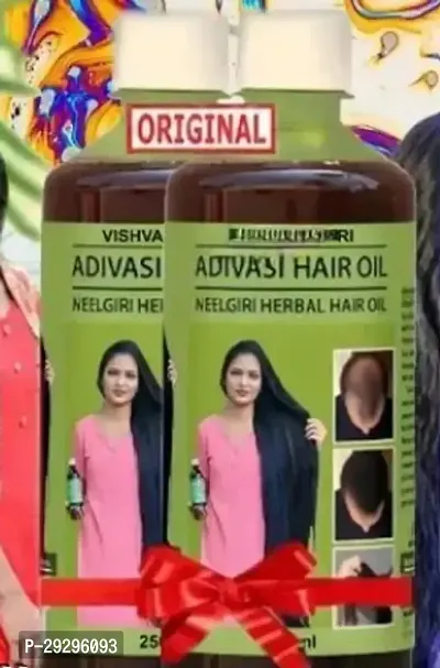 Adivasi Herbal Hair Oil For All Type Of Hair Problem Pack Of 2-thumb0