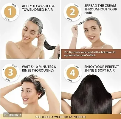 Karseell Collagen Hair Treatment |Deep Repair Conditioning| Argan Collagen Hair Mask  Pack of 1 200 GM-thumb2