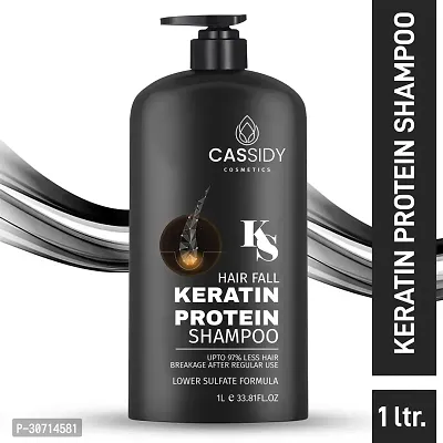 Silky Black Anti Dandruff Shampoo 1000 ML Lusciously Thick  Long Shampoo 1 L|| With Keratin|| Yoghut Protein and Macadamia Oil - Thickening Shampoo