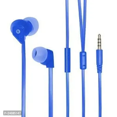 Stylish Headsets Blue In-ear  Wired - 3.5 MM Single Pin-thumb0
