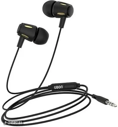 Stylish Headsets Black In-ear  Wired - 3.5 MM Single Pin-thumb0