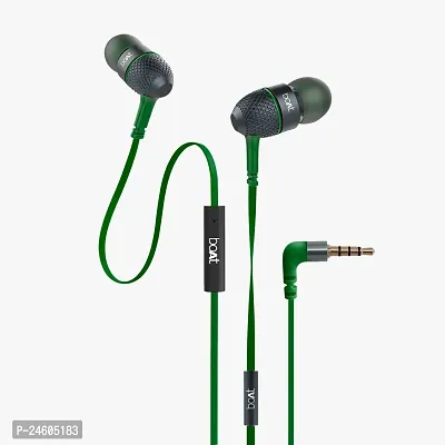 Stylish Headsets Green In-ear  Wired - 3.5 MM Single Pin