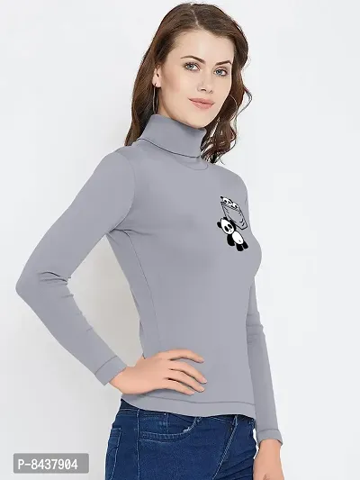 Ved Fashion Printed Long Sleeve Cotton T-Shirt for Women-thumb2