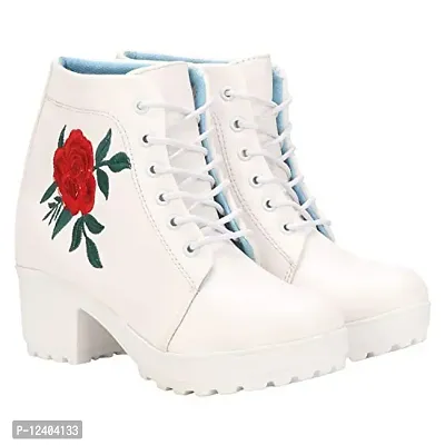 commander Shoes Latest Casual Boots for Women and Girls (38 EU)(5 UK) (White)-thumb0