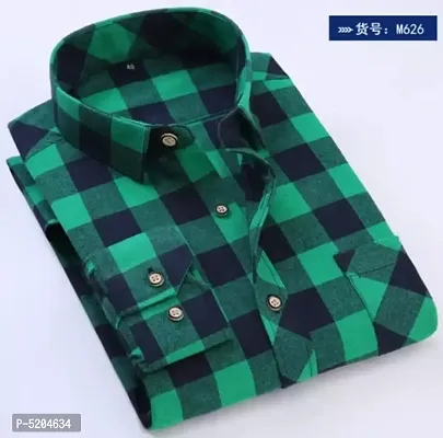 Elegant Multicoloured Checked Cotton Casual Shirts For Men