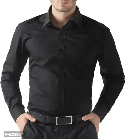 Trendy Black Shirt For Men-thumb0