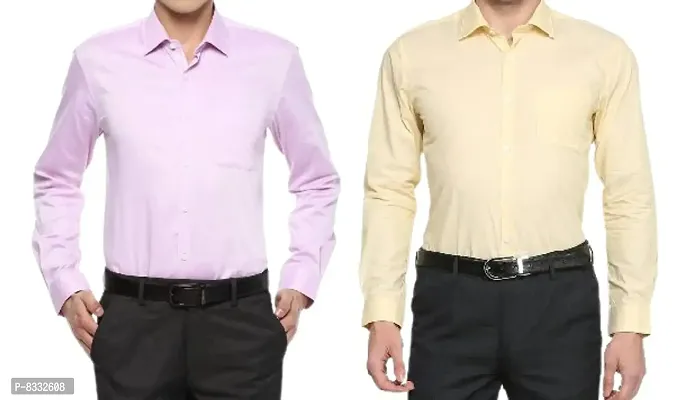 Stylish Men Full Sleeves Formal Shirts Pack of 2