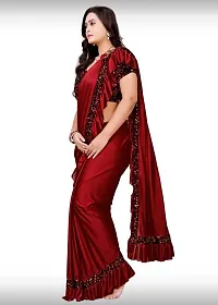 Stylish Fancy Designer Lycra Saree With Blouse Piece For Women-thumb3