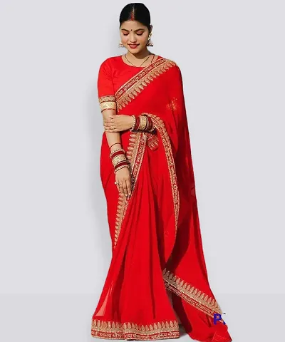 Stylish Fancy Designer Georgette Saree With Blouse Piece For Women