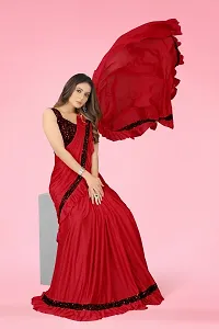 Stylish Fancy Designer Lycra Saree With Blouse Piece For Women-thumb4