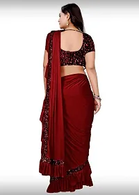 Stylish Fancy Designer Lycra Saree With Blouse Piece For Women-thumb2