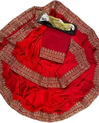 Stylish Fancy Designer Cotton Silk Saree With Blouse Piece For Women-thumb1