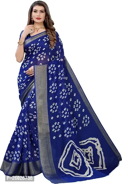 Stylish Fancy Designer Cotton Silk Saree With Blouse Piece For Women