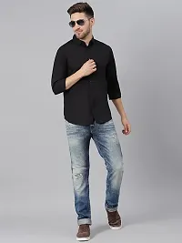 Classic Cotton Solid Casual Shirts for Men-thumb2