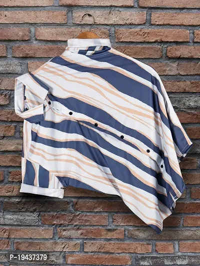 Men Regular, Super Slim Fit Striped Casual Shirt ( Cotton Lycra)-thumb0