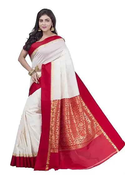 Alluring Art Silk Saree with Blouse piece 