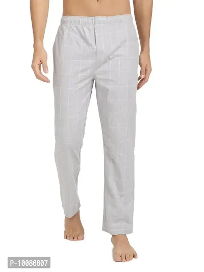 ATTWACT Mens Woven Solid Grey Color Pant (Large)-thumb0