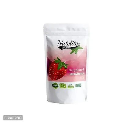 Chocolates Nutelite Dehydrated Natural Strawberries (Pack of 1) - 100g